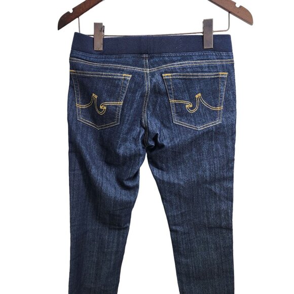 AG Adriano Goldschmied Pull On Skinny Jean Women's Size 28R Blue Denim - Picture 6 of 11